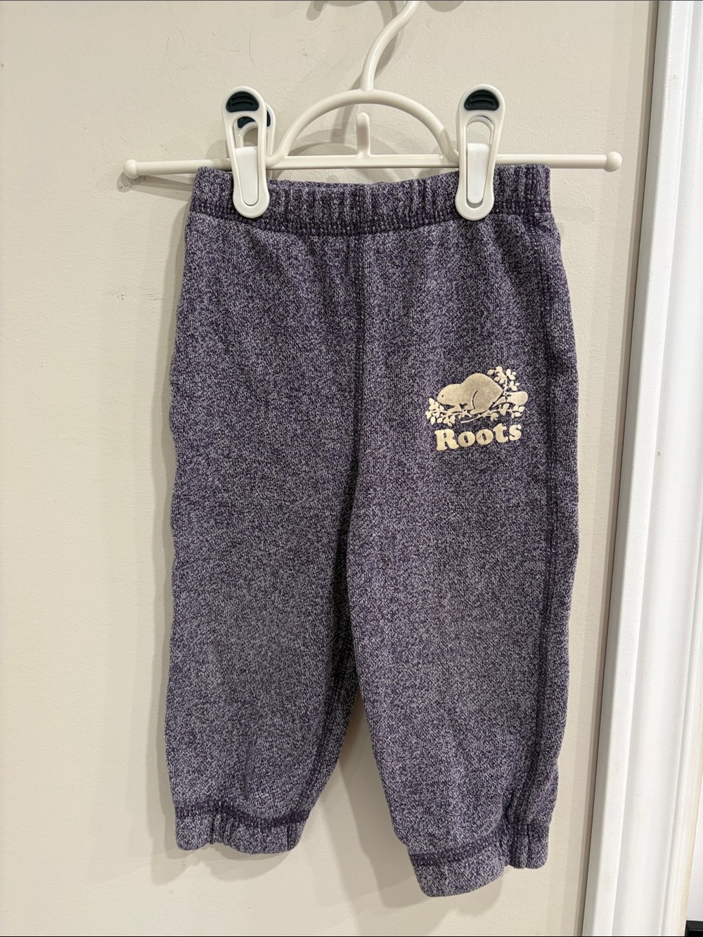 Roots Baby Sweatpants – Purple Heather – 12–18 Months